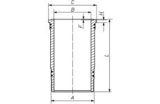 Válcové pouzdro MAHLE 227 WN 43 01