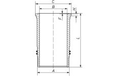 Válcové pouzdro MAHLE ORIGINAL 003 WN 25 00
