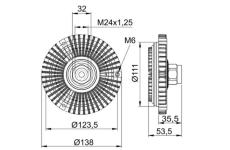 Spojka ventilátora chladenia MAHLE CFC 64 000S