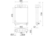 Chladič, chlazení motoru MAHLE CR 2414 000P