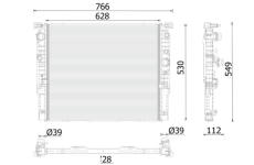 Chladič, chlazení motoru MAHLE CR 2630 000P