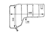 Vyrovnávacia nádobka chladiacej kvapaliny MAHLE CRT 38 000P