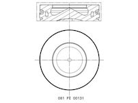 Píst MAHLE ORIGINAL 081 PI 00131 001