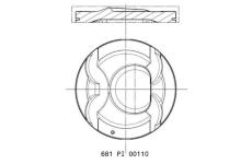 Píst MAHLE 681 PI 00110 000