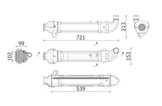 Chladic, recirkulace spalin MAHLE ORIGINAL CE 45 000P