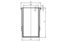 Válcové pouzdro MAHLE 007 WN 79 00