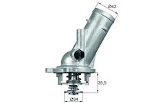 Termostat, chladivo MAHLE ORIGINAL TM 10 87