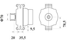 generátor MAHLE MG 1166