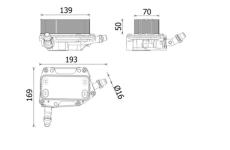 Chladič oleja automatickej prevodovky MAHLE CLC 351 000P