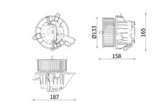 vnitřní ventilátor MAHLE AB 331 000P