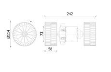 vnitřní ventilátor MAHLE AB 87 000S