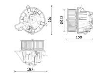 vnitřní ventilátor MAHLE AB 325 000P