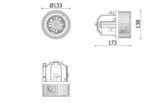 vnitřní ventilátor MAHLE AB 337 000P