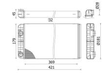 Výměník tepla, vnitřní vytápění MAHLE AH 312 000S
