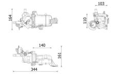 Chladič, recirkulace spalin MAHLE CE 49 000P