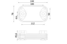 Olejový chladič, motorový olej MAHLE CLC 320 000S