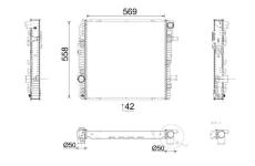 Chladič, chlazení motoru MAHLE CR 674 000P