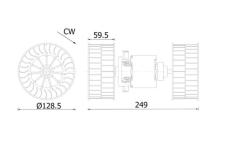 Vnútorný ventilátor MAHLE AB 323 000S