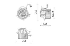 vnitřní ventilátor MAHLE AB 318 000P