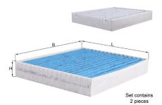 Filtr, vzduch v interiéru MAHLE LAO 1151/S