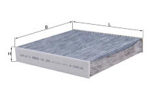 Filtr, vzduch v interiéru MAHLE LAK 1954