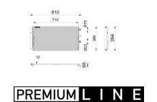 Kondenzátor, klimatizace MAHLE AC 1209 000P