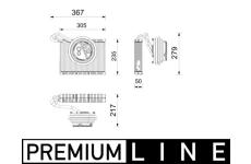 Výparník, klimatizace MAHLE AE 262 000P