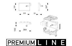 Výparník, klimatizace MAHLE AE 269 000P