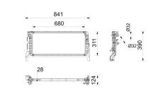 Chladič, chlazení motoru MAHLE CR 2773 000P