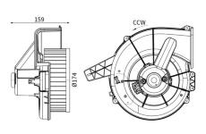 vnitřní ventilátor MAHLE AB 18 000S