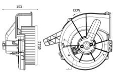 vnitřní ventilátor MAHLE AB 20 000S