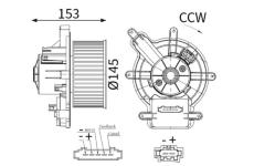 vnitřní ventilátor MAHLE AB 137 000S