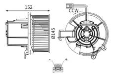 vnitřní ventilátor MAHLE AB 147 000S