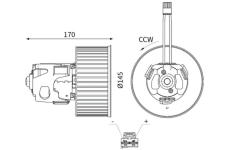 vnitřní ventilátor MAHLE AB 150 000S