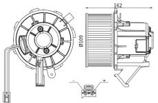 vnitřní ventilátor MAHLE AB 183 000S