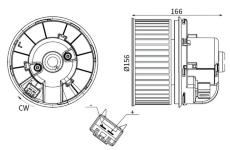 vnitřní ventilátor MAHLE AB 245 000S