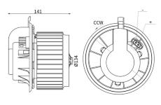 vnitřní ventilátor MAHLE AB 312 000S