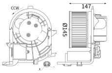 vnitřní ventilátor MAHLE AB 417 000S