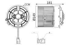 vnitřní ventilátor MAHLE AB 424 000S