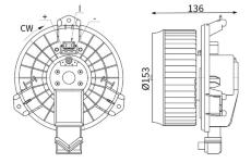 vnitřní ventilátor MAHLE AB 425 000S
