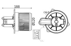 vnitřní ventilátor MAHLE AB 427 000S