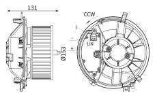 vnitřní ventilátor MAHLE AB 431 000S