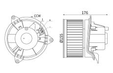 vnitřní ventilátor MAHLE AB 434 000S