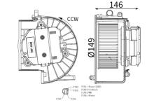 vnitřní ventilátor MAHLE AB 440 000S