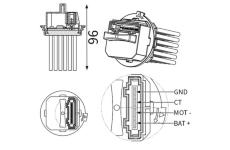 Regulace, vnitrni ventilace MAHLE ABR 32 000S