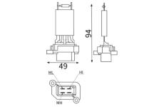 Odpor, vnitřní tlakový ventilátor MAHLE ABR 180 000S