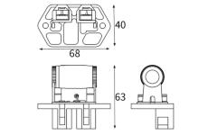 Odpor, vnitřní tlakový ventilátor MAHLE ABR 185 000S