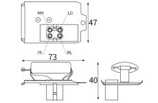 Odpor, vnitřní tlakový ventilátor MAHLE ABR 187 000S