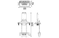 Odpor, vnitřní tlakový ventilátor MAHLE ABR 189 000S