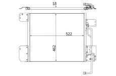 Kondenzátor, klimatizace MAHLE AC 671 000S